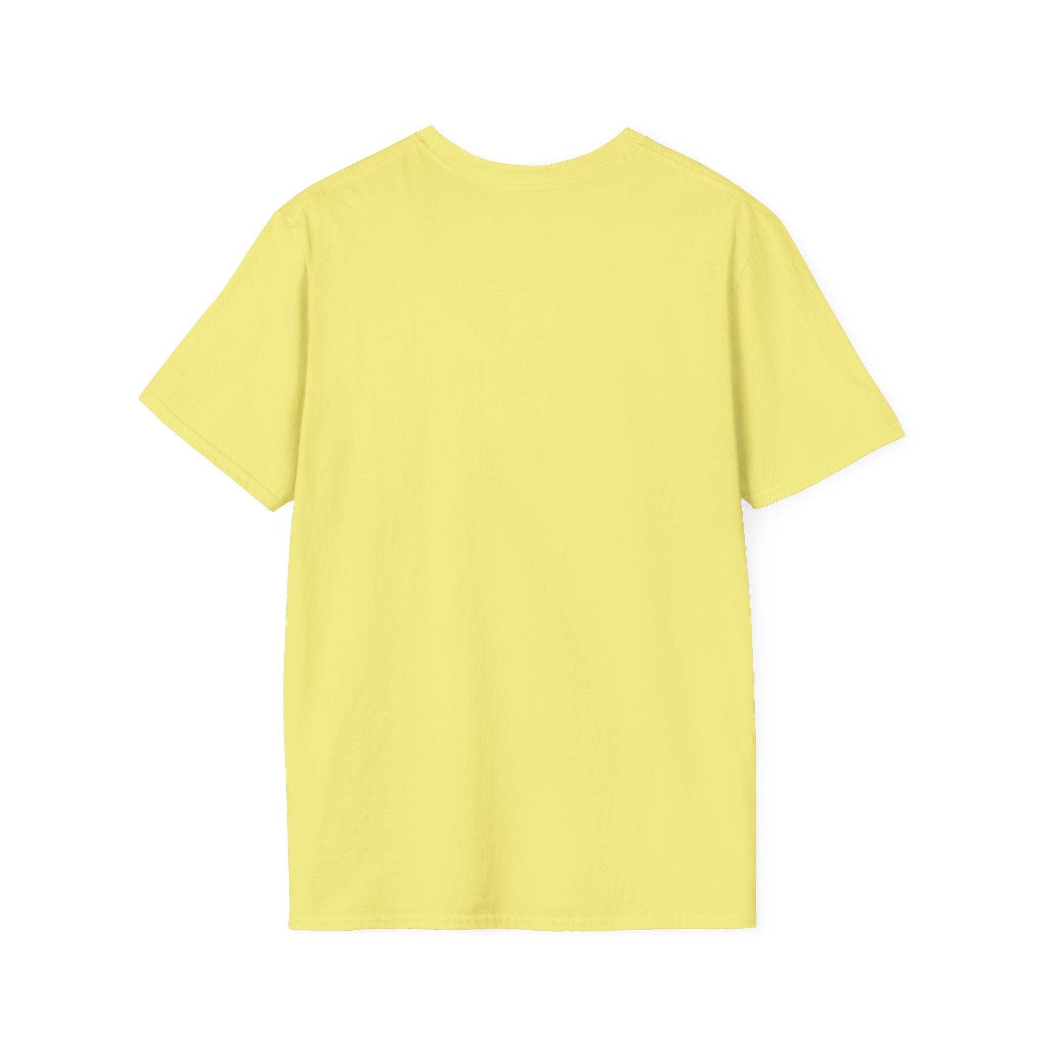 Unisex Softstyle T-Shirt, Highland Cow at Beach