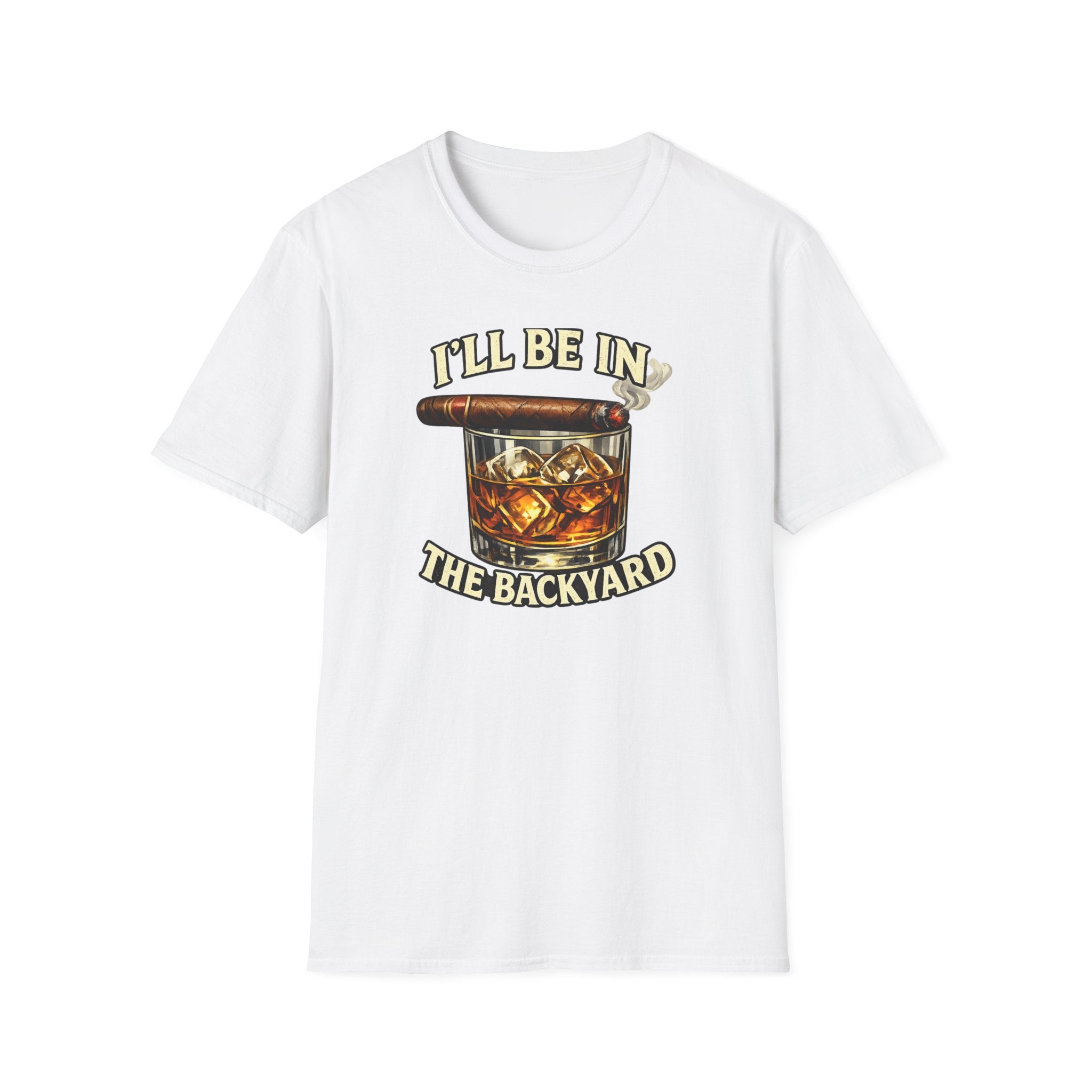 Unisex Softstyle T-Shirt, Cigar Backyard