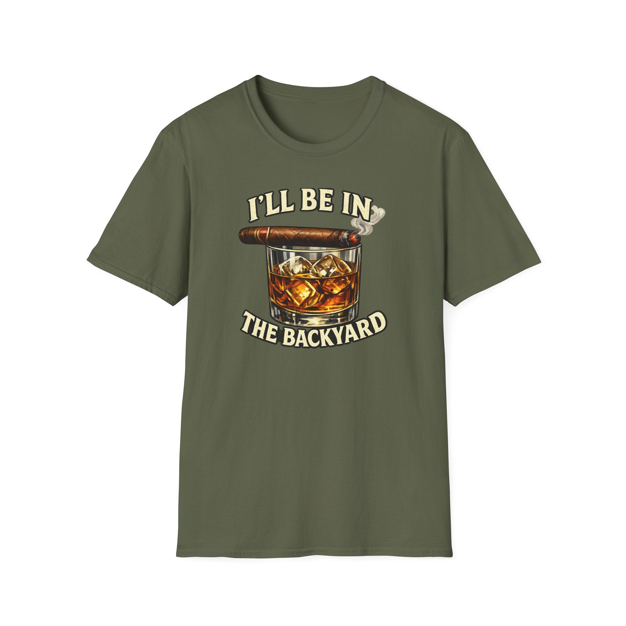 Unisex Softstyle T-Shirt, Cigar Backyard