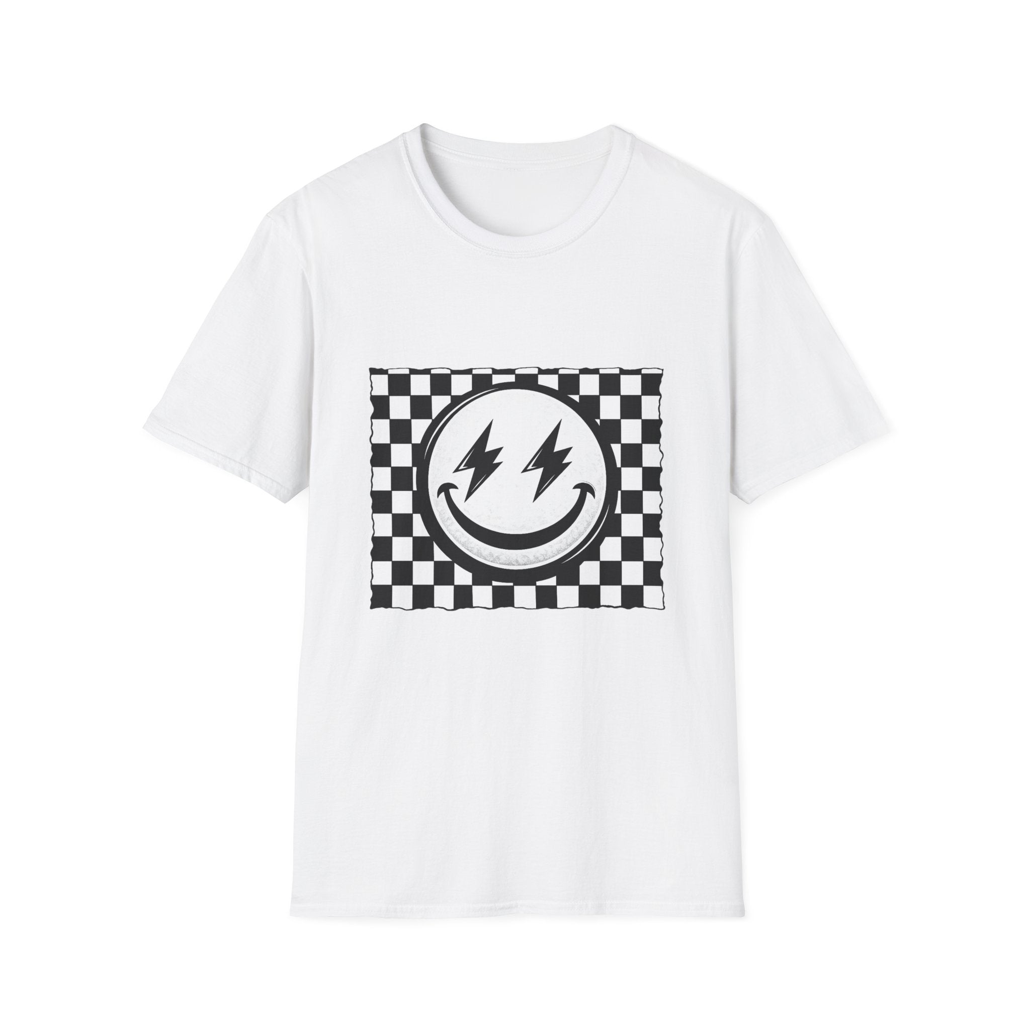 Unisex Softstyle T-Shirt Checkered Smile
