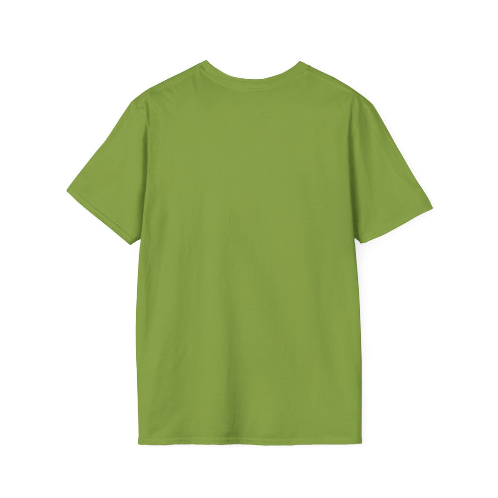 Unisex Softstyle T-Shirt, Highland Cow at Beach