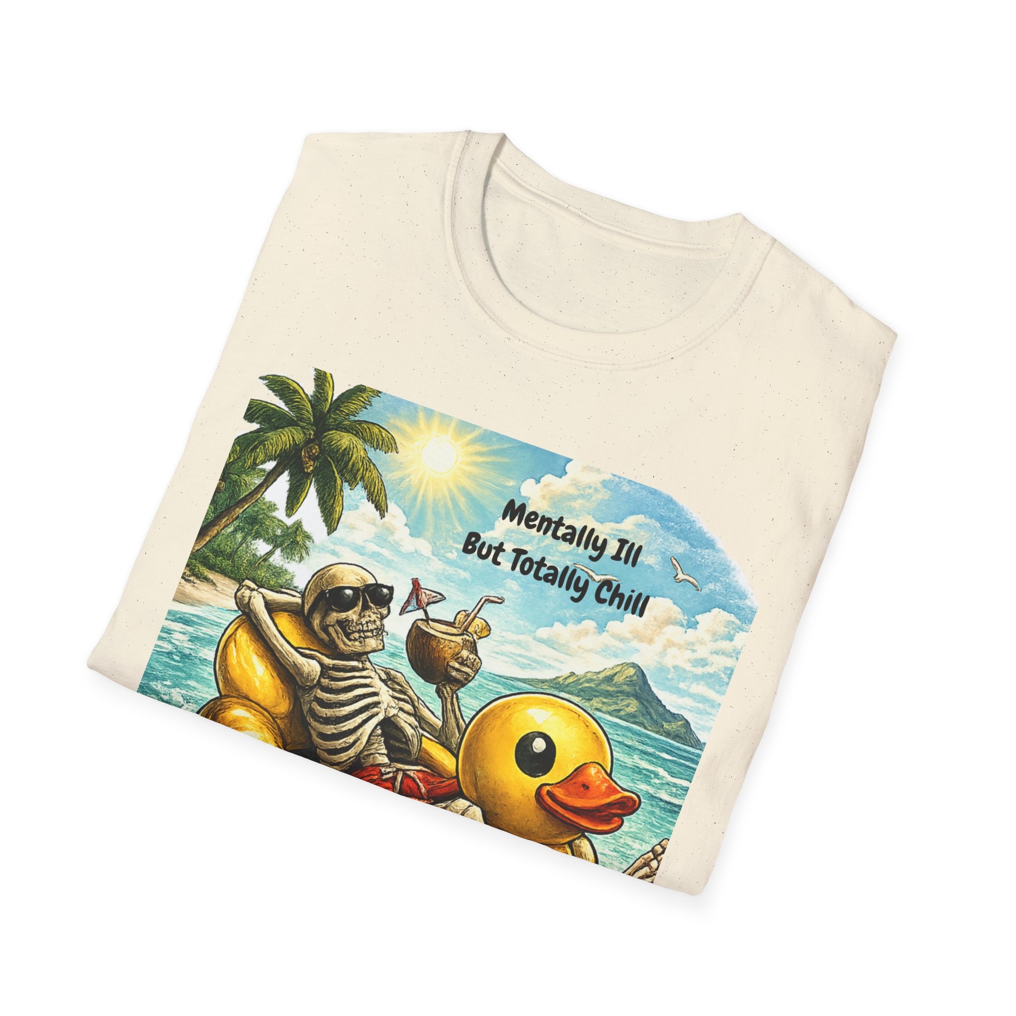 Unisex Softstyle T-Shirt Mentally Ill Chill