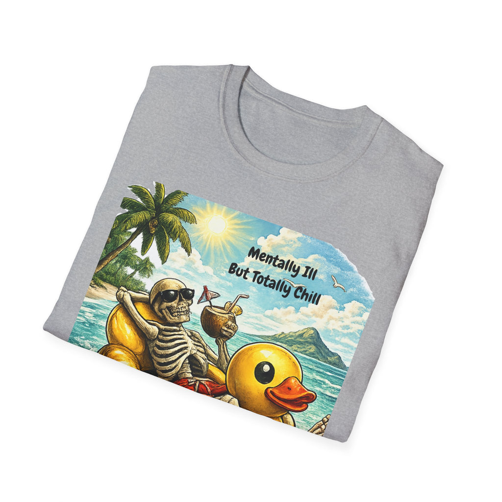 Unisex Softstyle T-Shirt Mentally Ill Chill