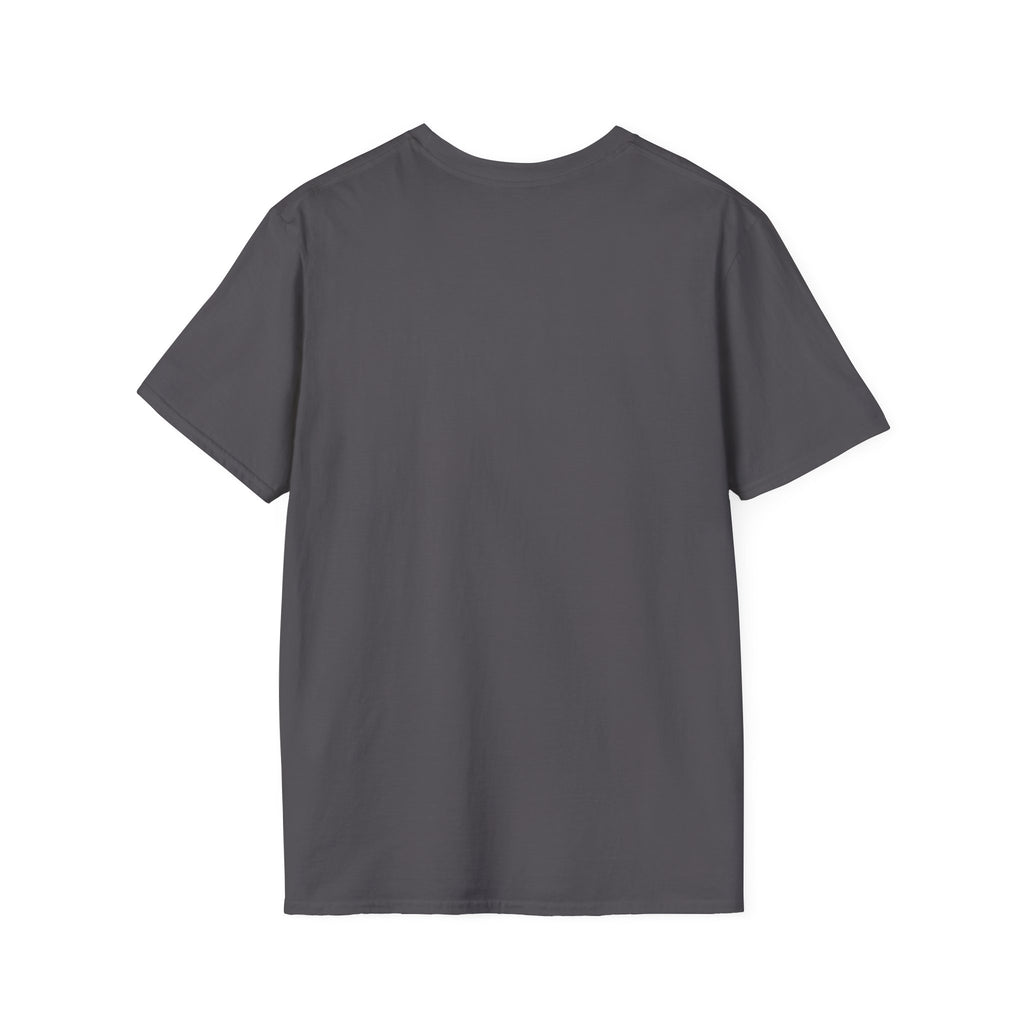 Unisex Softstyle T-Shirt, Highland Cow at Beach