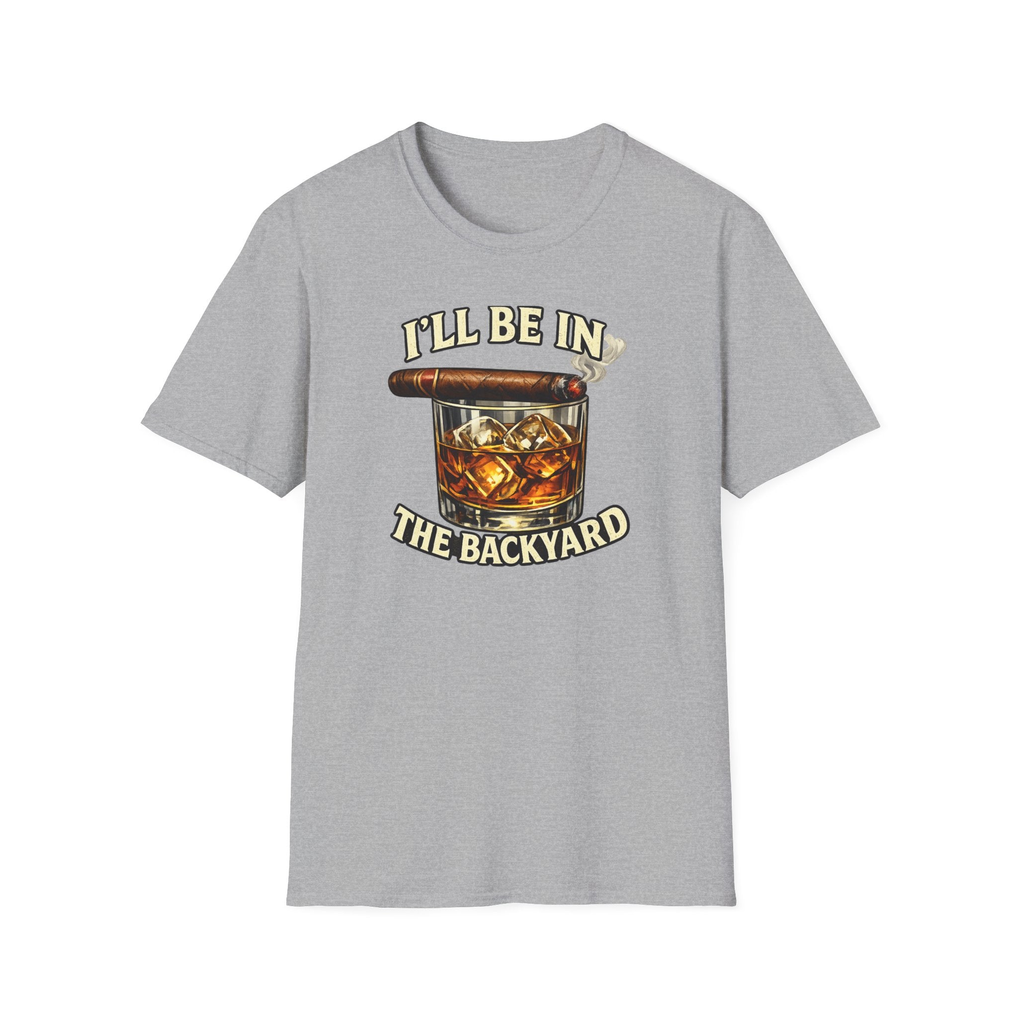 Unisex Softstyle T-Shirt, Cigar Backyard